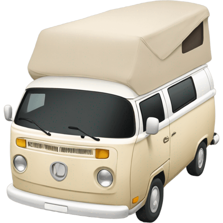 A beige camper emoji