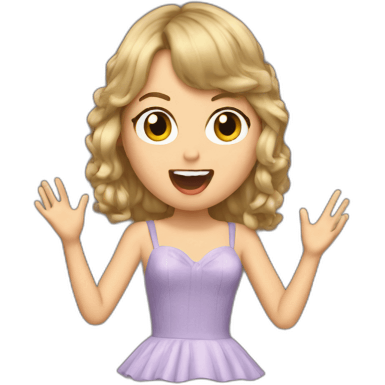 Taylor Swift singing emoji