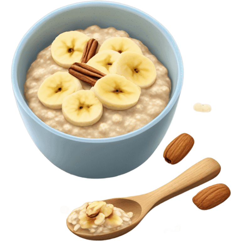 Oatmeal with toppings  emoji