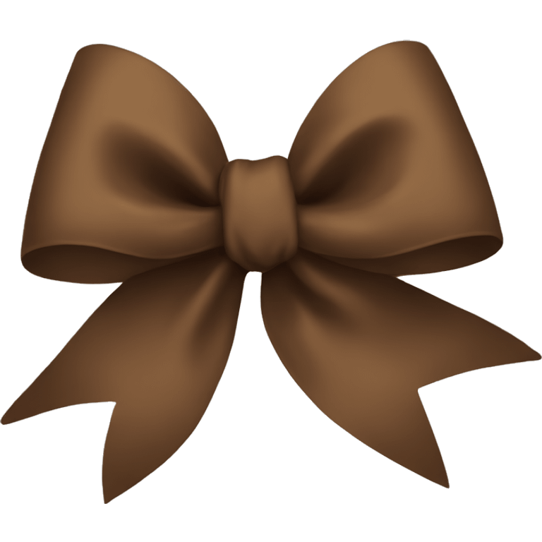 Brown bow emoji