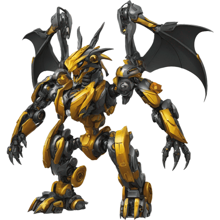 Mechanical Pokémon-dragon-Bionicle-Mecha full body emoji