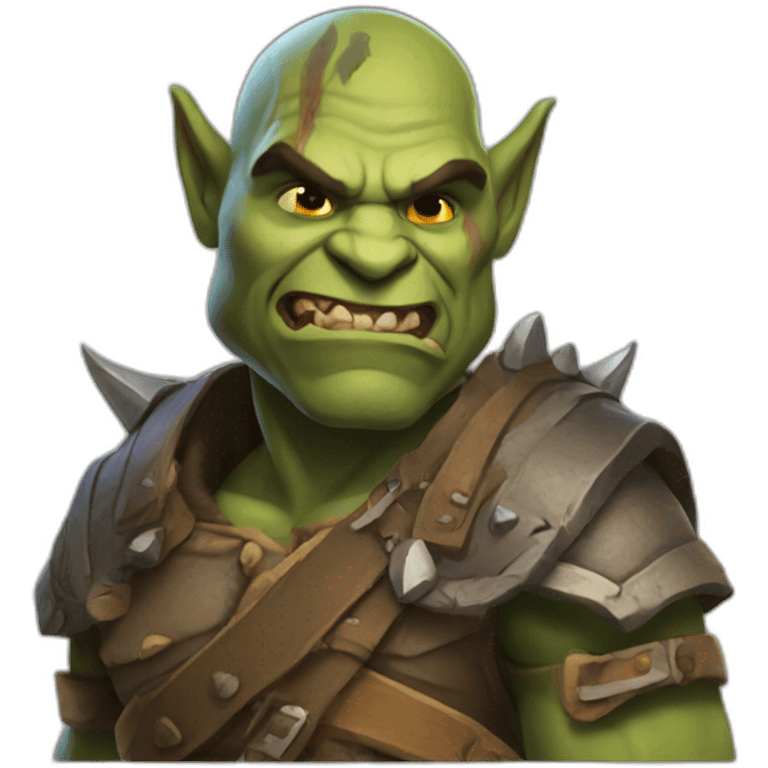 An orc flirting with you emoji