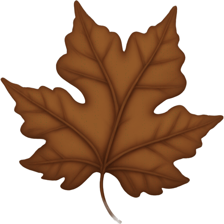 Brown leaves  emoji