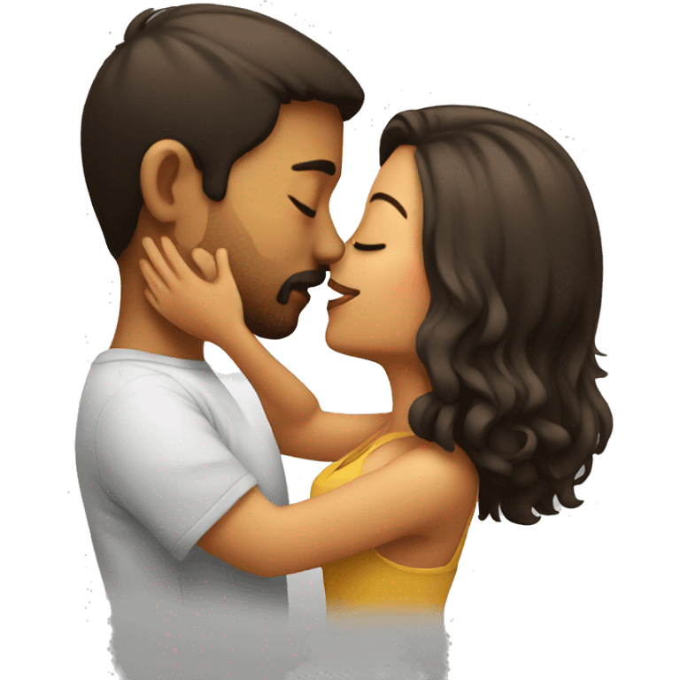 Kissing my girlfriend emoji