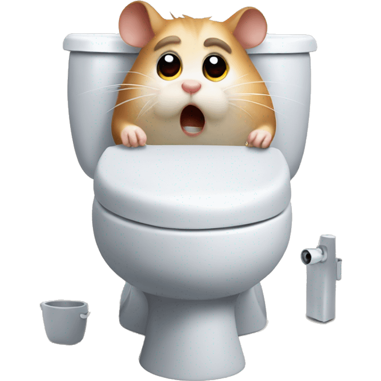 angry hamster on a toilet emoji