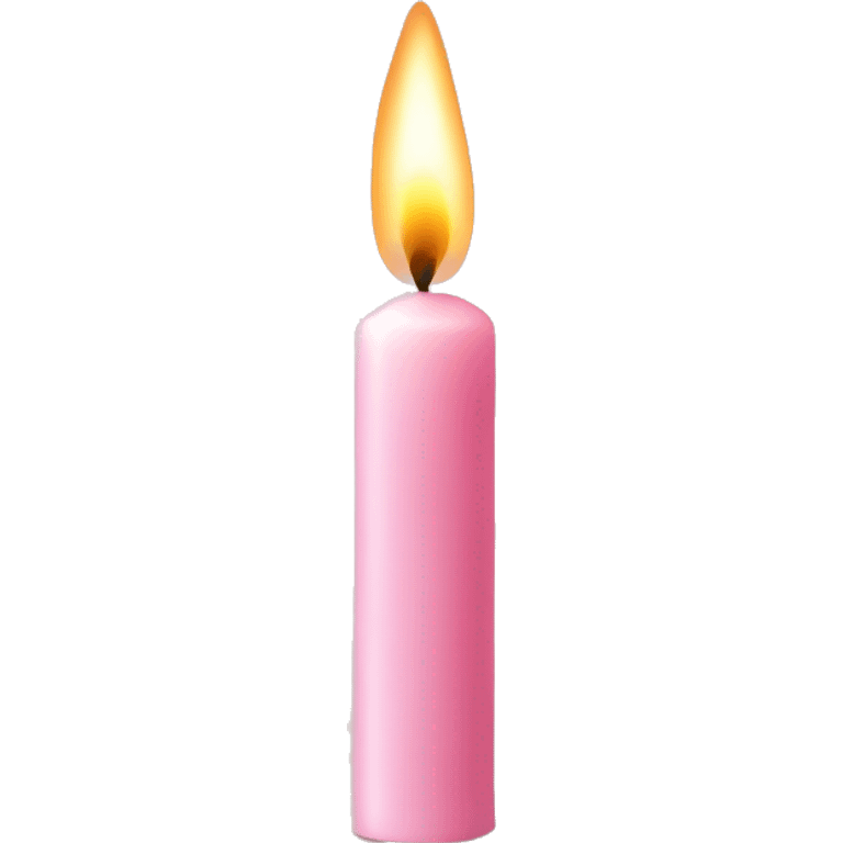 light pink candle emoji