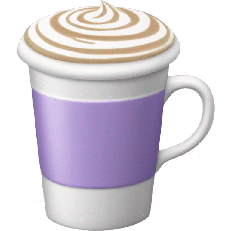 Lavender latte emoji