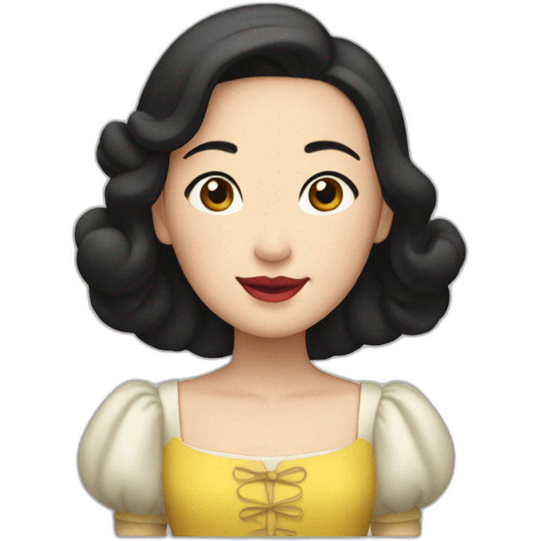 Asian snow white emoji