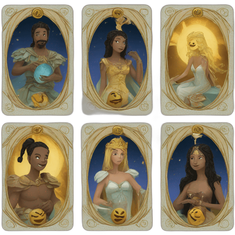 3 tarot cards emoji