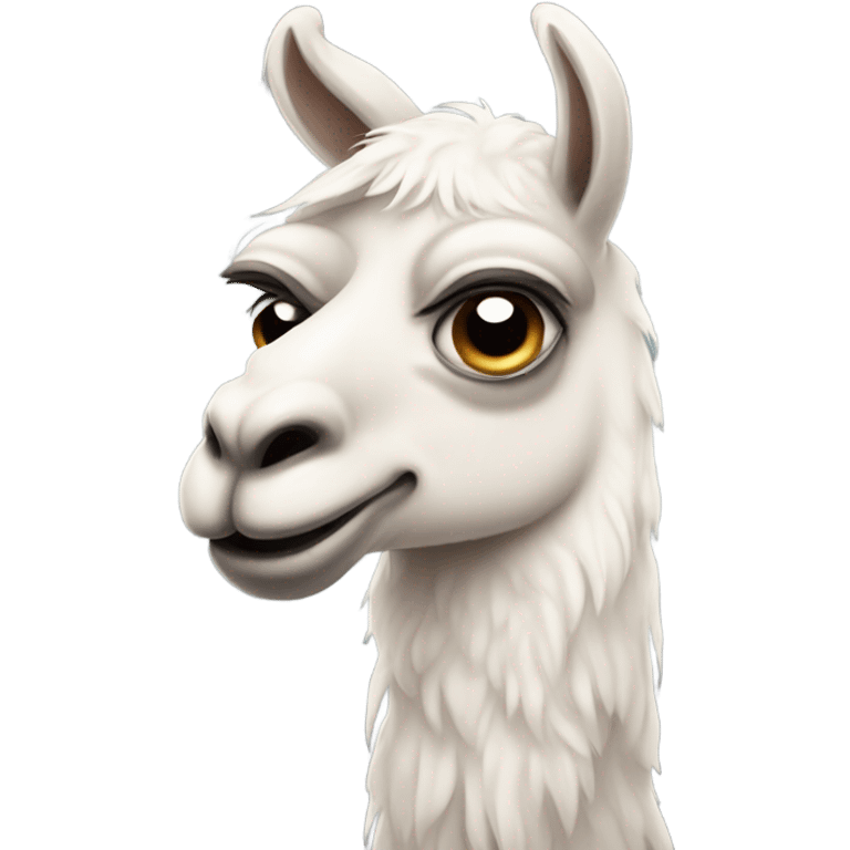 sad animal lama emoji