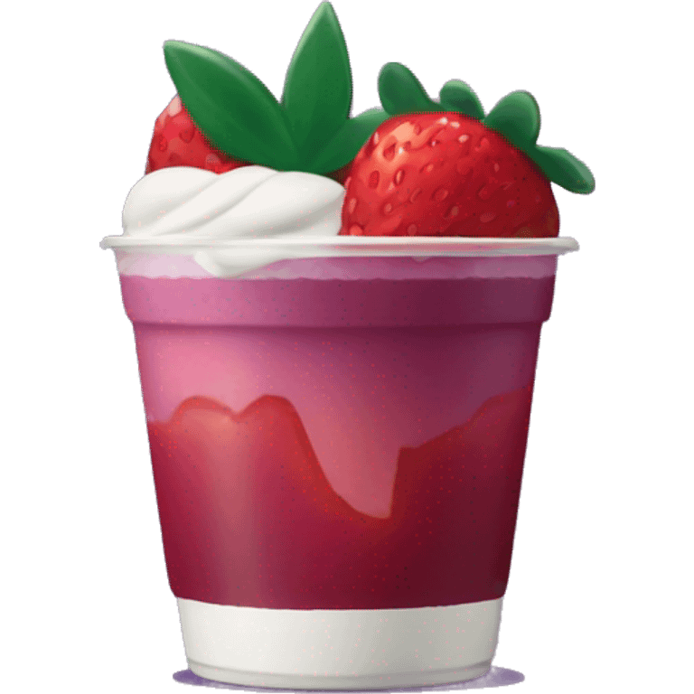 Starbucks strawberry açaí  emoji