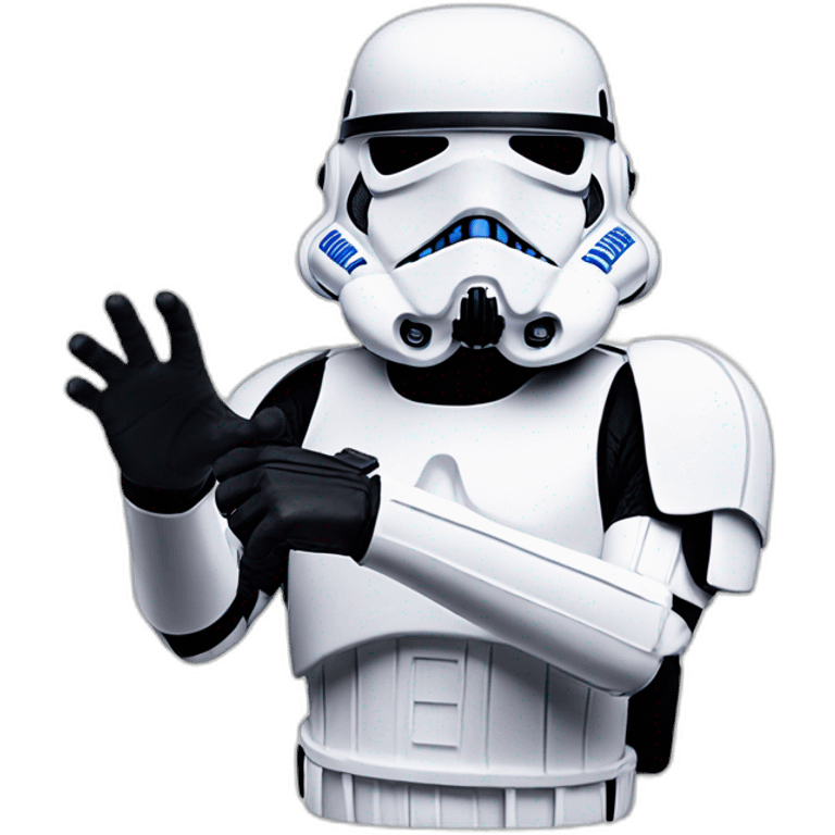 Storm trooper ok hand gesture emoji