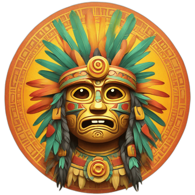 Huitzilopochtli God and Sun emoji