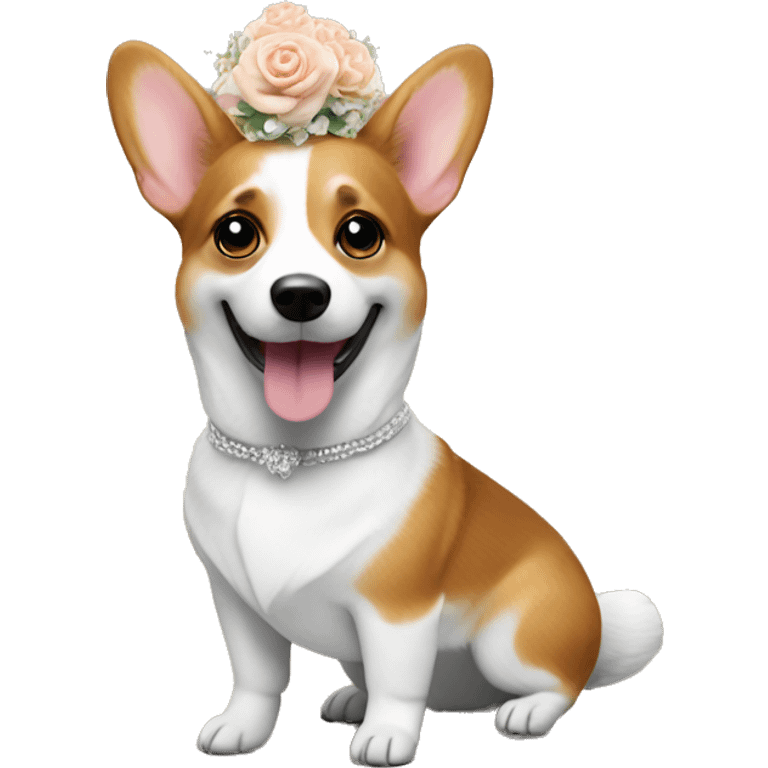 Corgi Dj wedding emoji