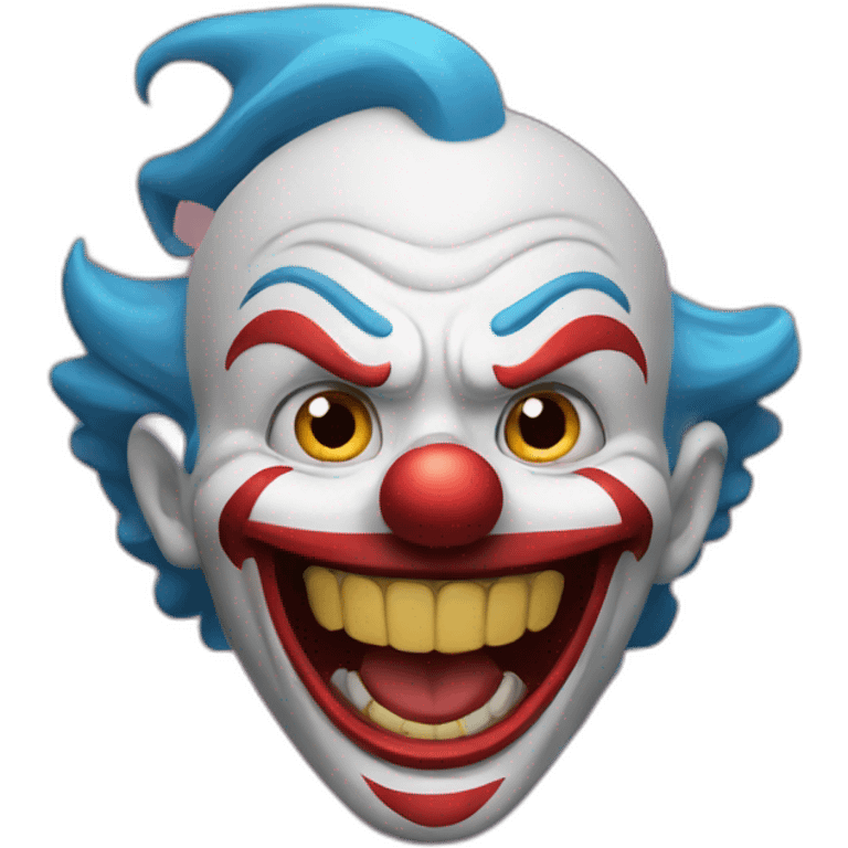 Evil Clown laughing emoji