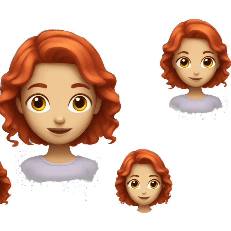 girl with red hair  emoji