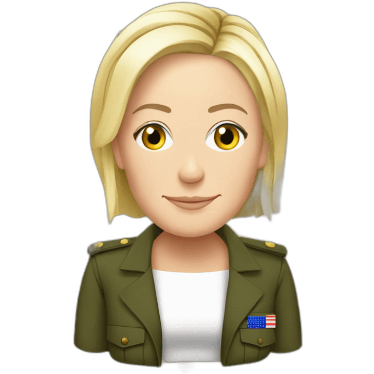 Marine le pen avec un africain emoji