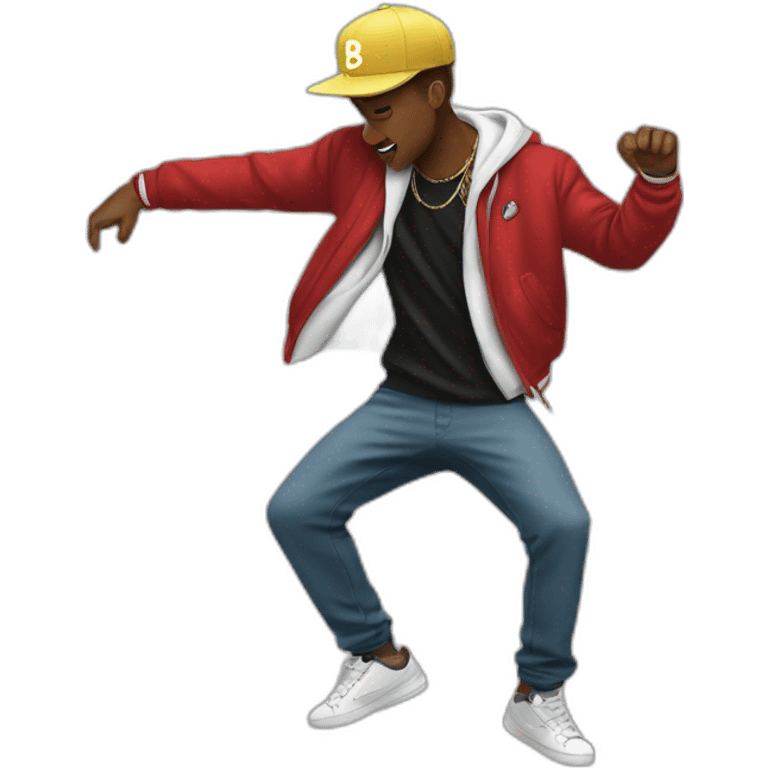 Hiphop dance emoji