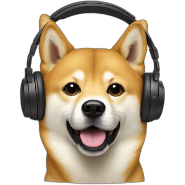 doge with headphones emoji