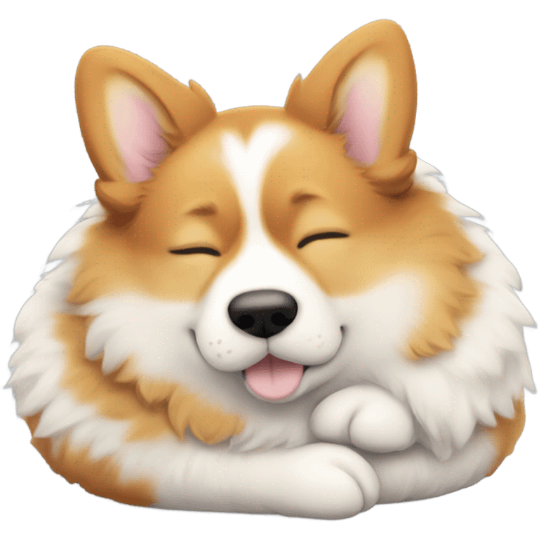 Corgi sleep emoji