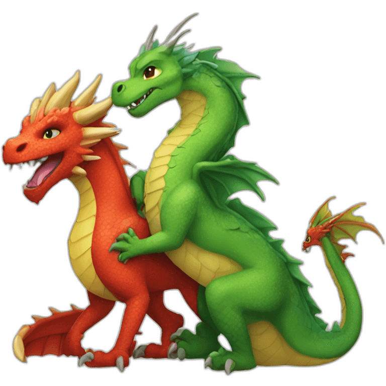 Dragon and princess emoji