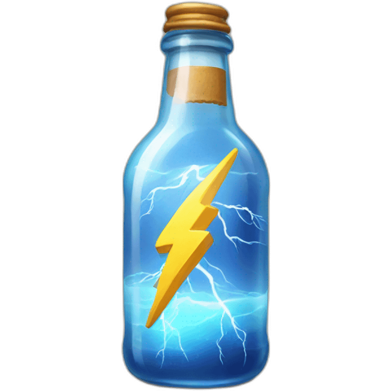 Lightning in a bottled  emoji