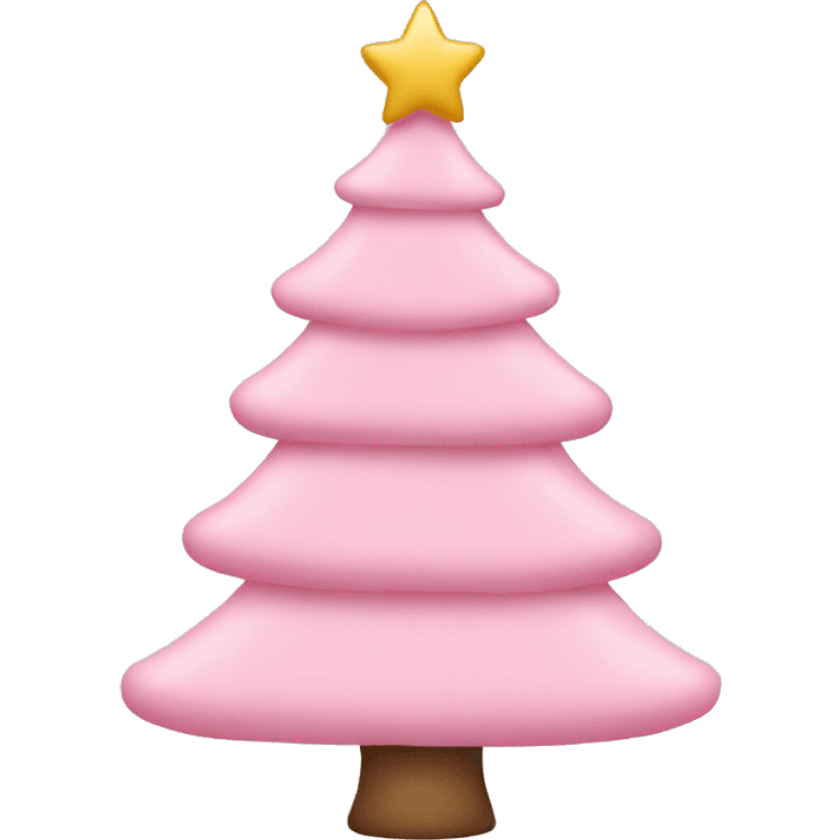 Light pink Christmas tree emoji