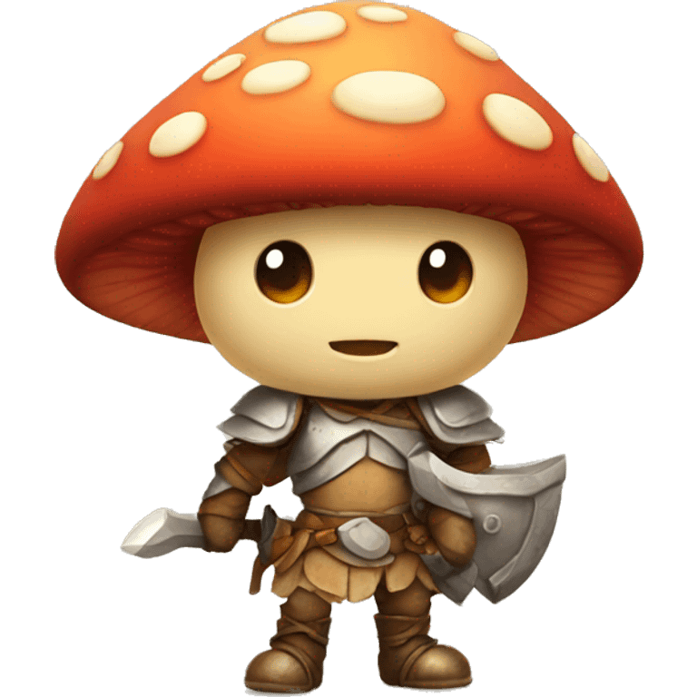 Cute little Mushroom warrior emoji