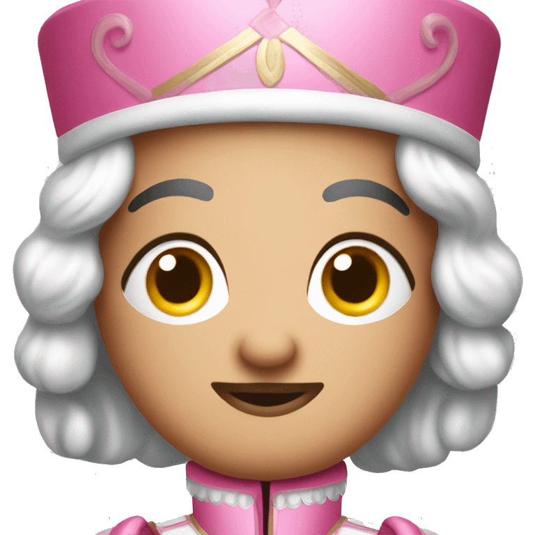 Cute pink nutcracker emoji