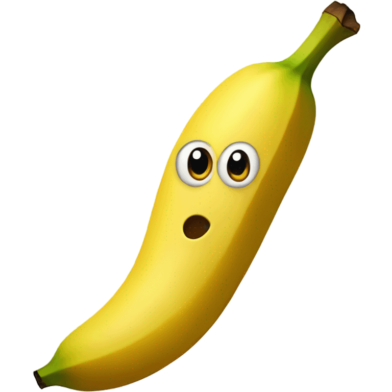 Banana with face emoji