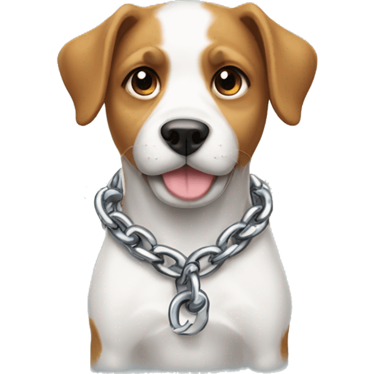 Dog with chain emoji