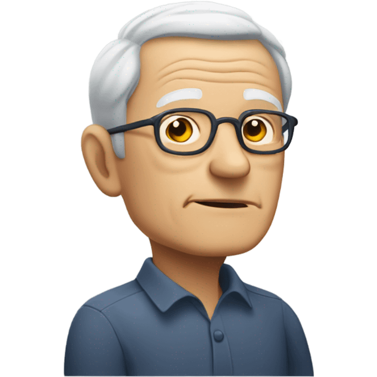 A white old man emoji