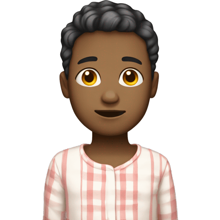 short hair boy light skin -in-pajamas emoji