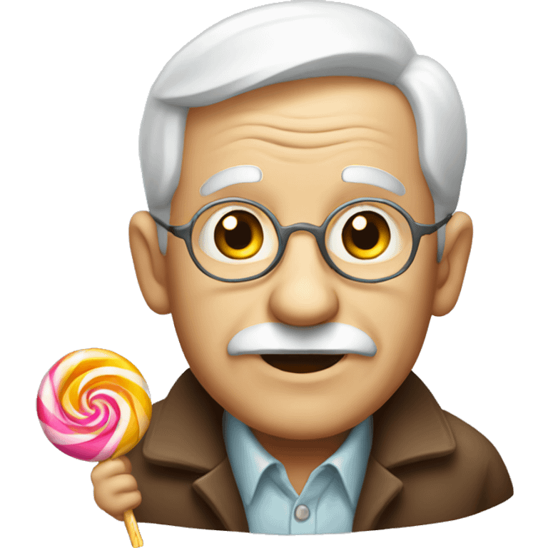 old man with candy  emoji