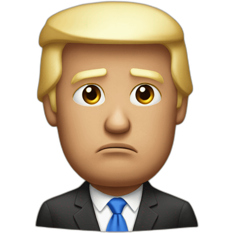 Donald Trump sad emoji