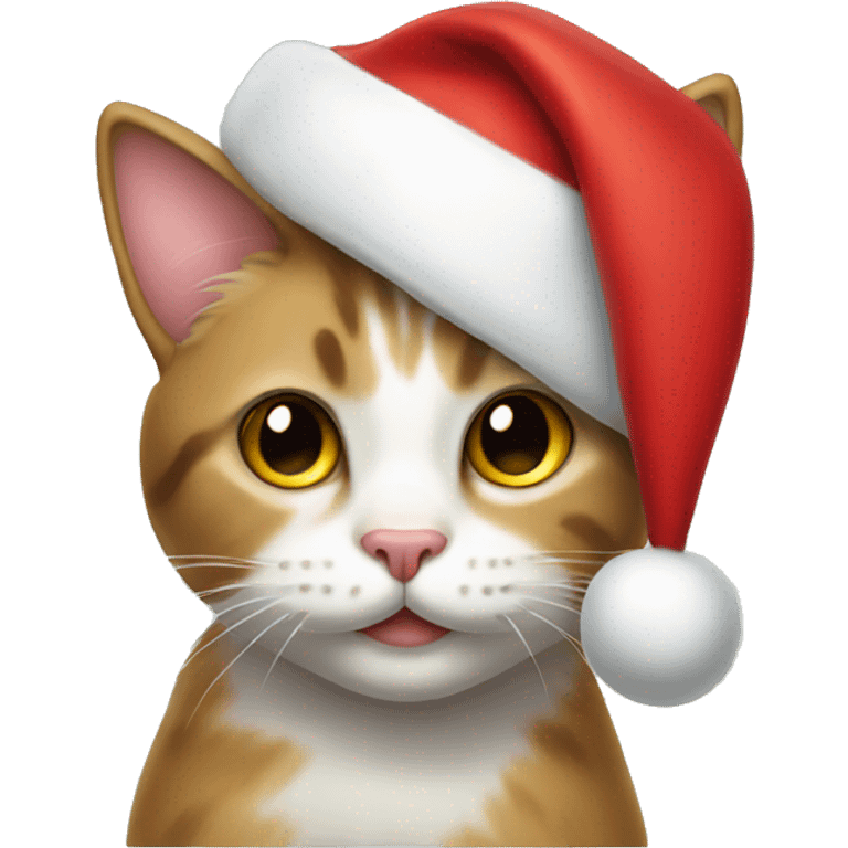 Cat with Santa hat  emoji