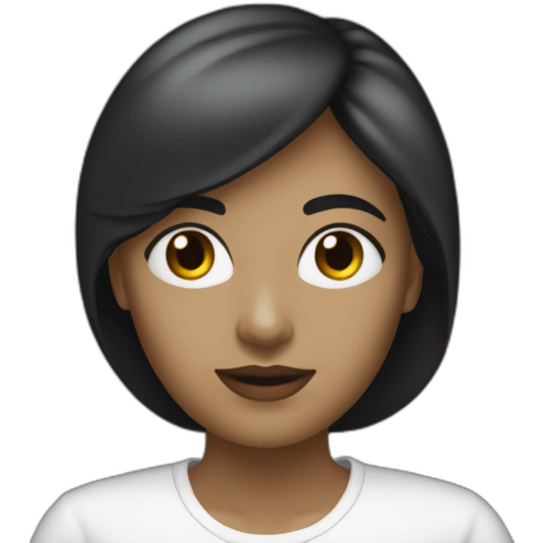 4 mec noir 1 femme blanche emoji