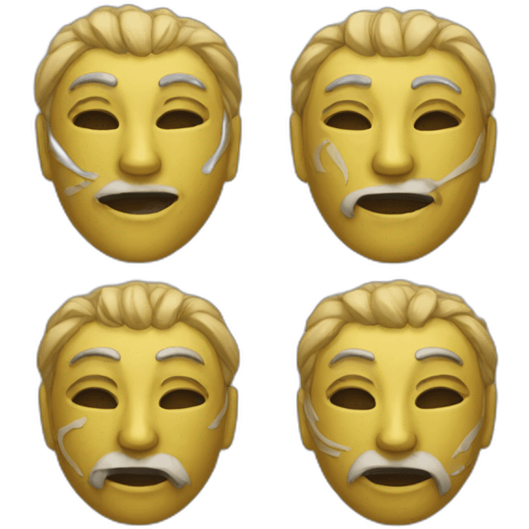 two mask emoji