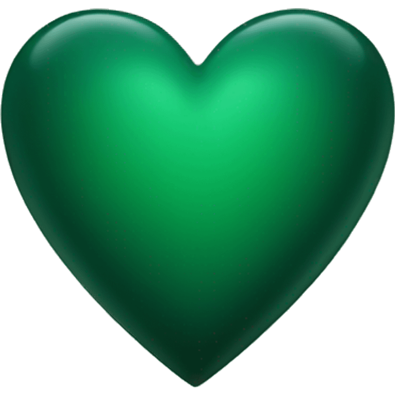 Dark green Heart emoji