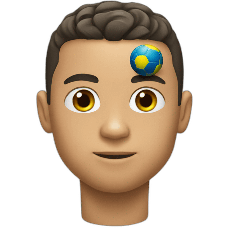 Ronaldo with World Cup emoji