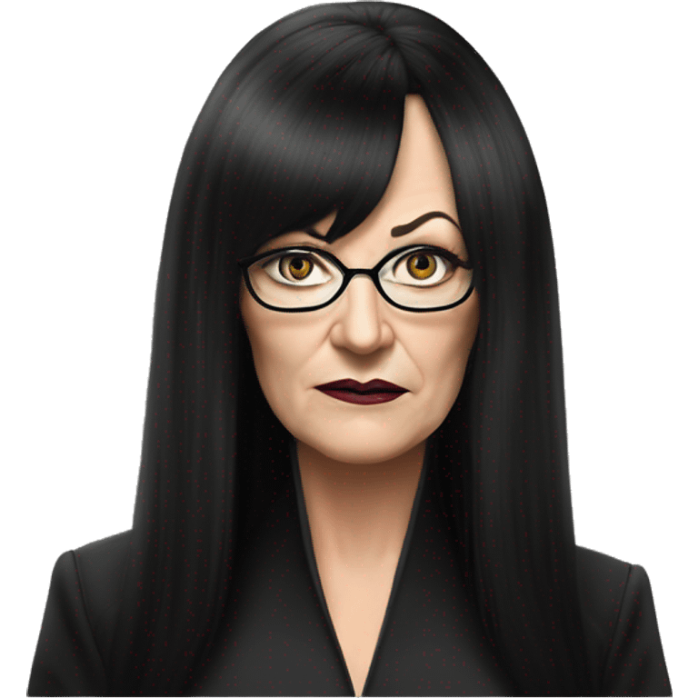 Elvira Nabiullina photorealistic serious emoji