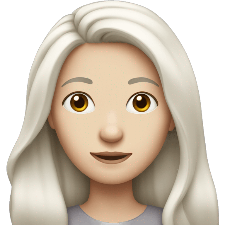 a white-skinned, long-haired woman emoji