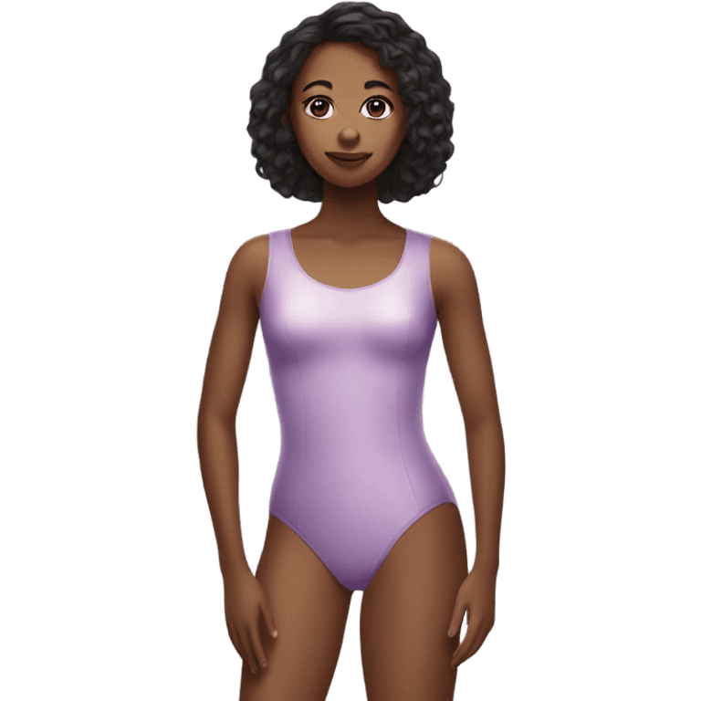 realistic girl in leotard emoji