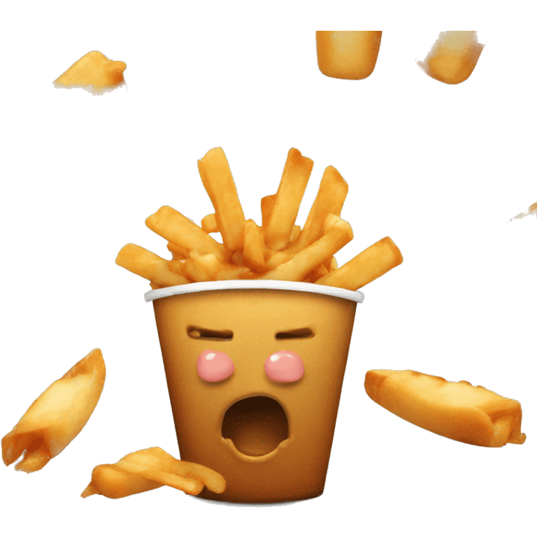 Poutine mange une Poutine  emoji