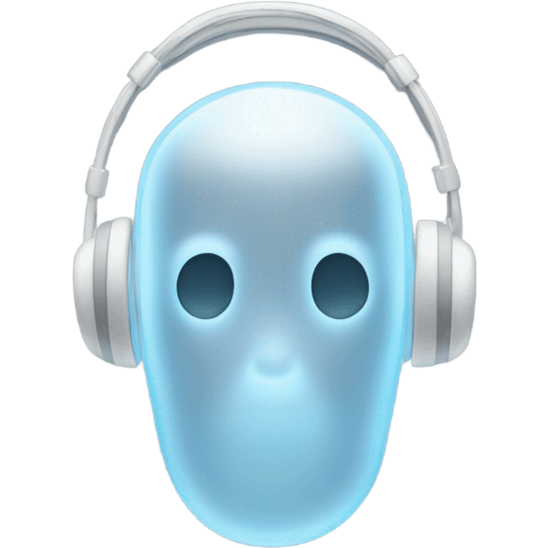 Ghost with headset emoji