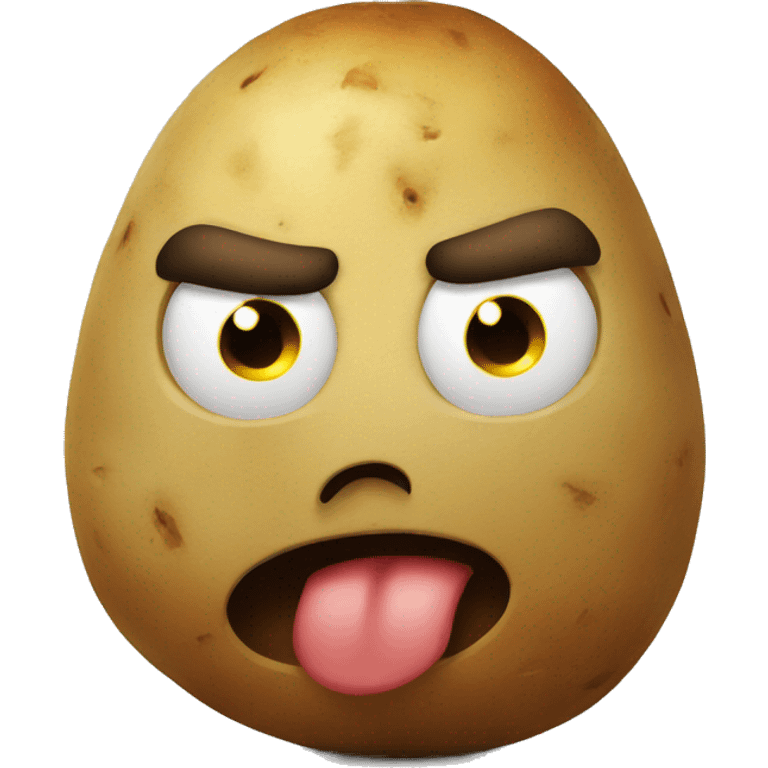 Angry potato emoji