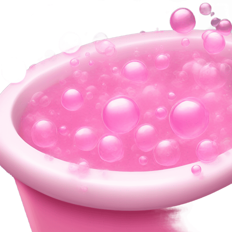 pink bubble bath emoji