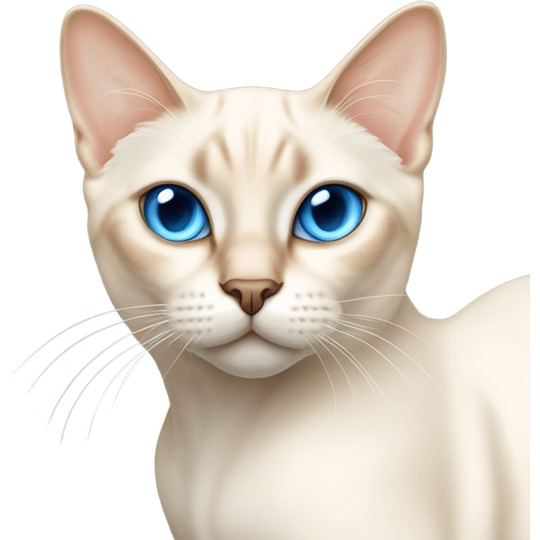 White Flame point Siamese cat emoji