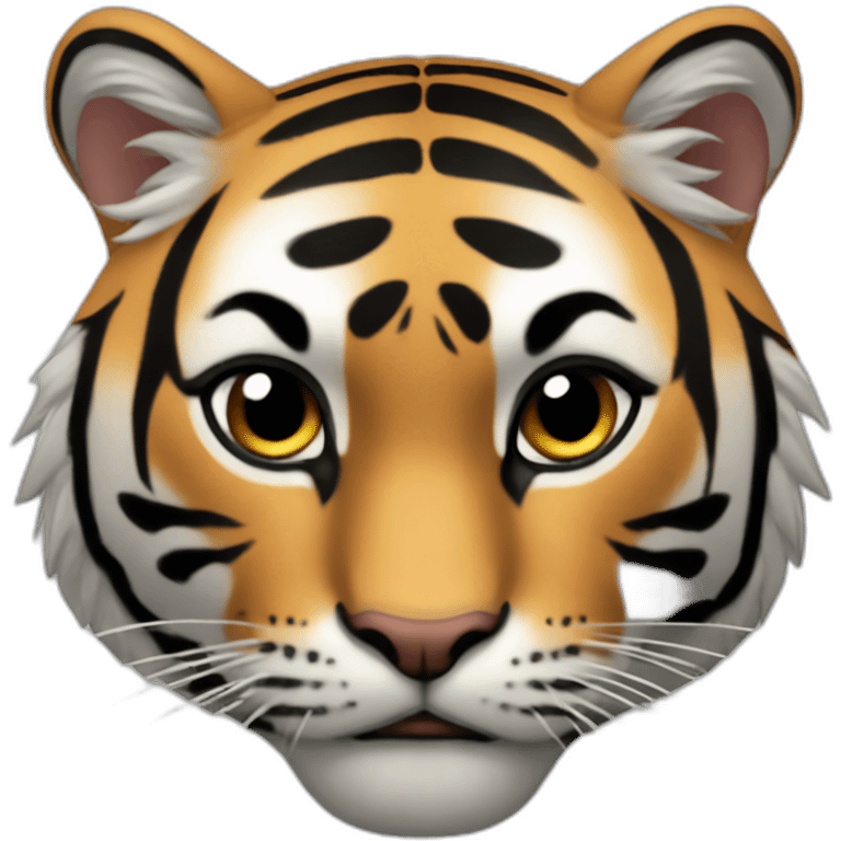 Tigre tenant une épée emoji