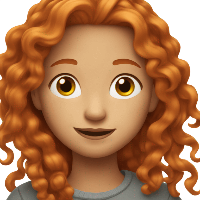 Ginger girl emoji